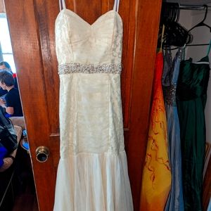 Ivory Mermaid Prom Dress
